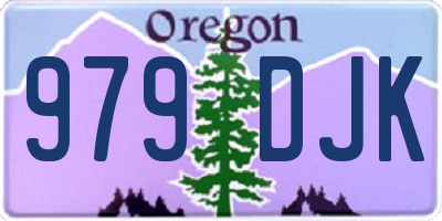 OR license plate 979DJK
