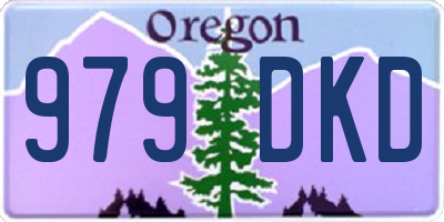 OR license plate 979DKD
