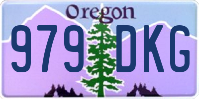 OR license plate 979DKG