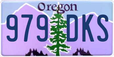 OR license plate 979DKS