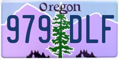 OR license plate 979DLF