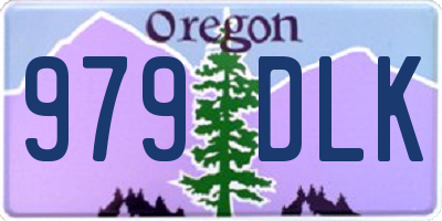 OR license plate 979DLK