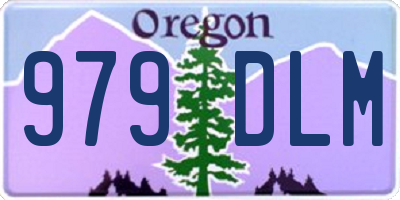 OR license plate 979DLM