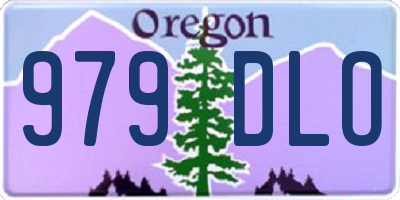 OR license plate 979DLO
