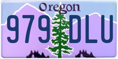 OR license plate 979DLU