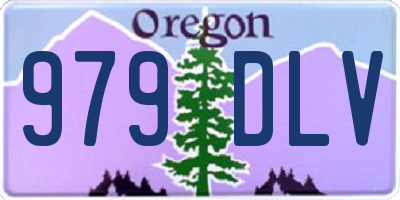 OR license plate 979DLV