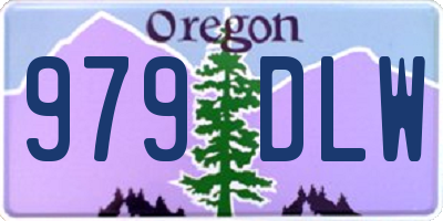 OR license plate 979DLW