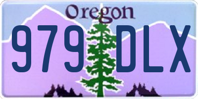 OR license plate 979DLX