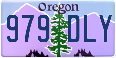 OR license plate 979DLY