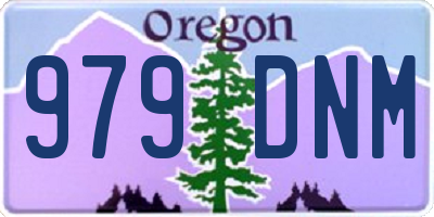 OR license plate 979DNM