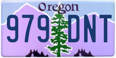 OR license plate 979DNT