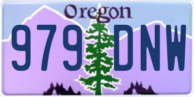 OR license plate 979DNW
