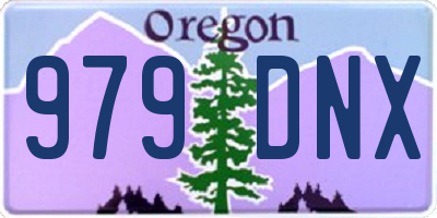OR license plate 979DNX
