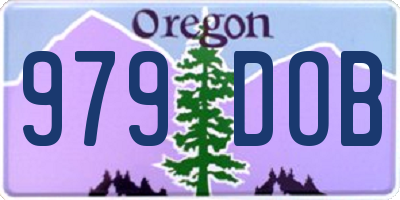 OR license plate 979DOB