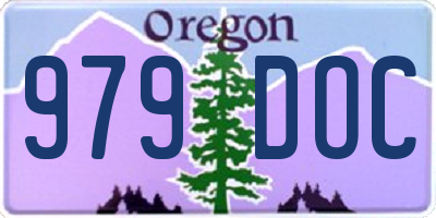 OR license plate 979DOC