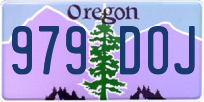 OR license plate 979DOJ