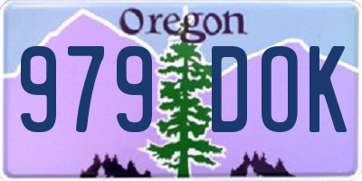 OR license plate 979DOK