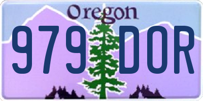 OR license plate 979DOR