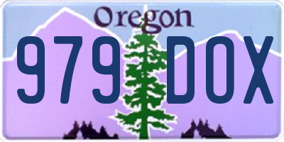OR license plate 979DOX