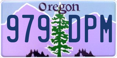 OR license plate 979DPM