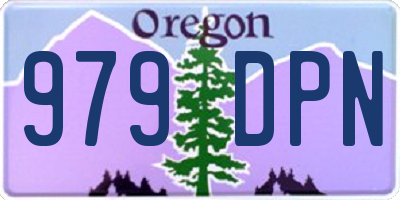OR license plate 979DPN