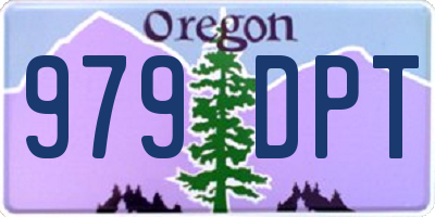 OR license plate 979DPT