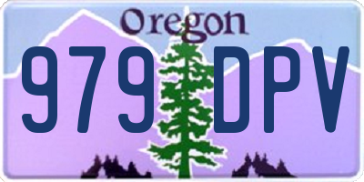 OR license plate 979DPV
