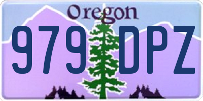 OR license plate 979DPZ