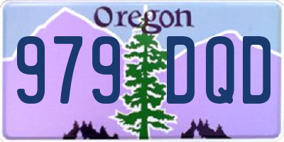 OR license plate 979DQD
