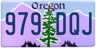 OR license plate 979DQJ