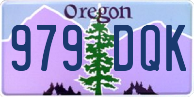 OR license plate 979DQK