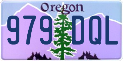 OR license plate 979DQL