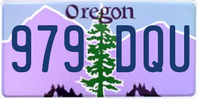 OR license plate 979DQU