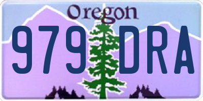 OR license plate 979DRA