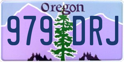 OR license plate 979DRJ