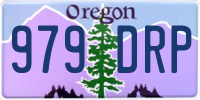 OR license plate 979DRP