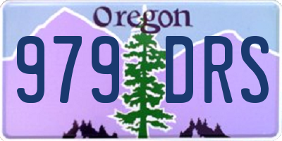 OR license plate 979DRS