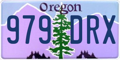 OR license plate 979DRX