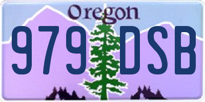 OR license plate 979DSB