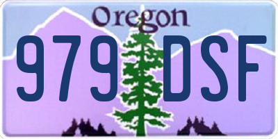 OR license plate 979DSF