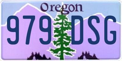 OR license plate 979DSG