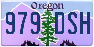 OR license plate 979DSH