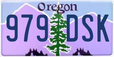 OR license plate 979DSK