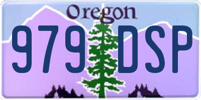 OR license plate 979DSP