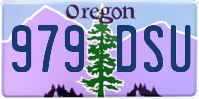 OR license plate 979DSU