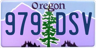 OR license plate 979DSV