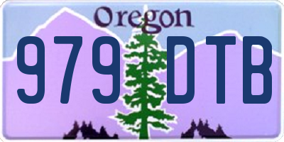 OR license plate 979DTB