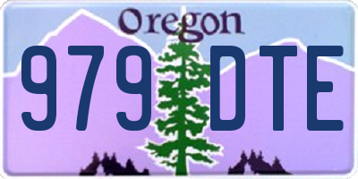 OR license plate 979DTE