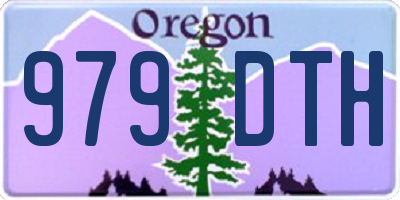 OR license plate 979DTH