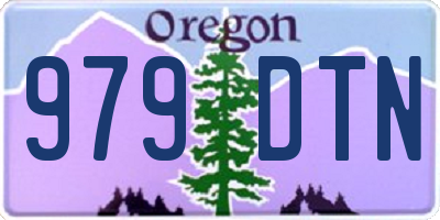 OR license plate 979DTN